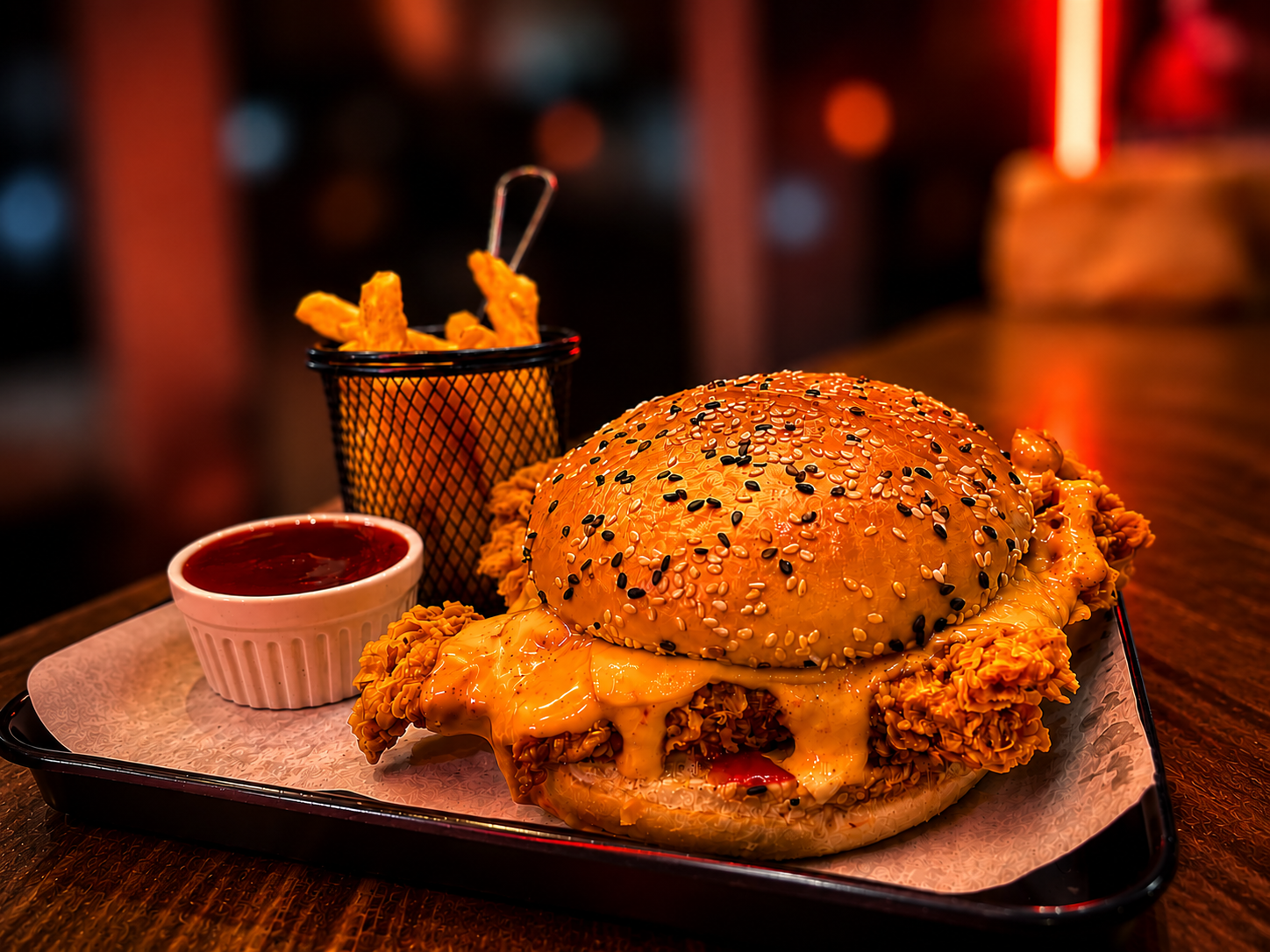 Zingerella Special Burger With Fries — Zingerella